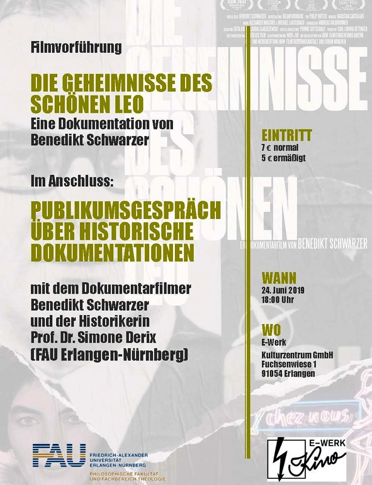 Filmvorführung im E-Werk mit anschließendem Podiumsgespräch
