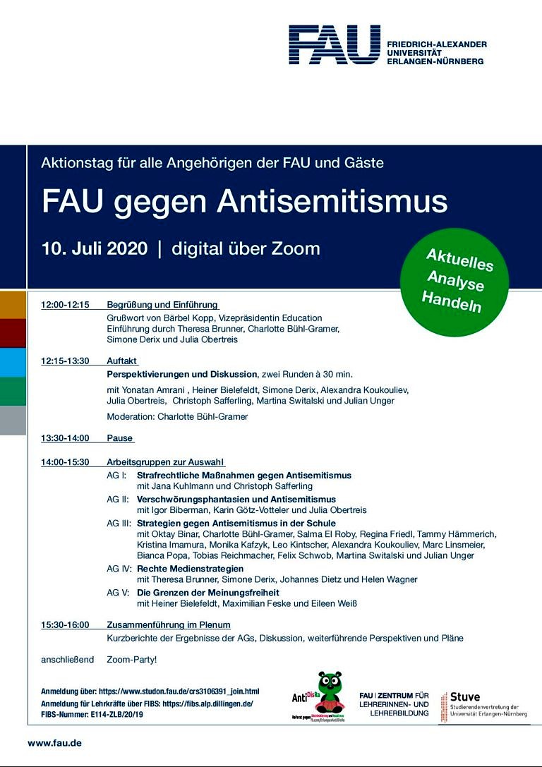 FAU gegen Antisemitismus