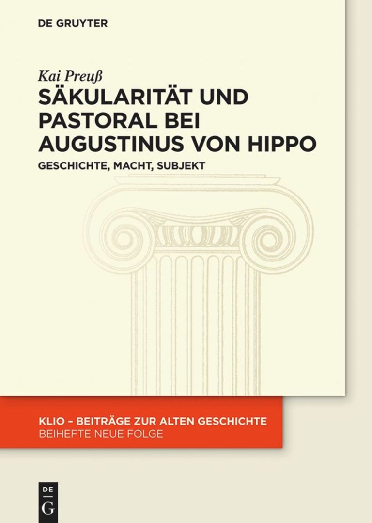 Neuerscheinung: Säkularität und Pastoral bei Augustinus von Hippo