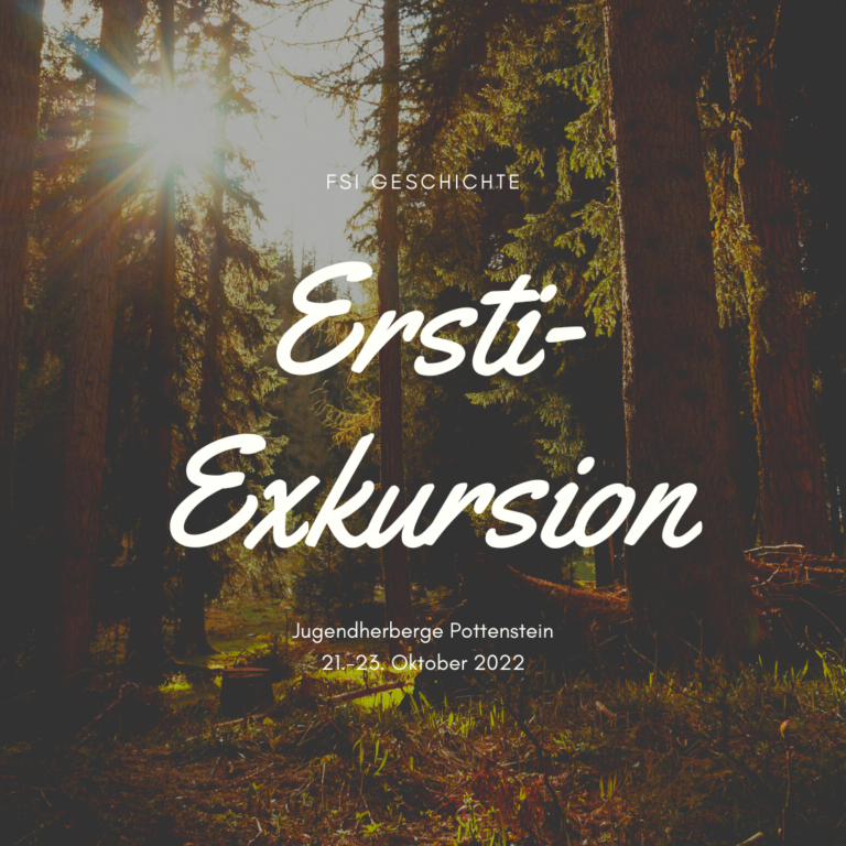 Veranstaltungshinweis: Ersti-Exkursion der FSI Geschichte nach Pottenstein am 21.-23.10