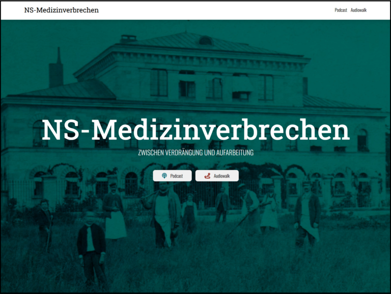 Einladung zur öffentlichen Vorstellung eines Podcasts zur „zweiten Geschichte“ der NS-Medizinverbrechen in Erlangen
