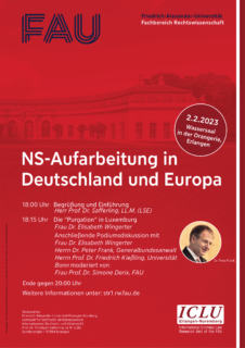 Zum Artikel "Podiumsdiskussion „NS-Aufarbeitung in Deutschland und Europa“ mit dem Generalbundesanwalt"