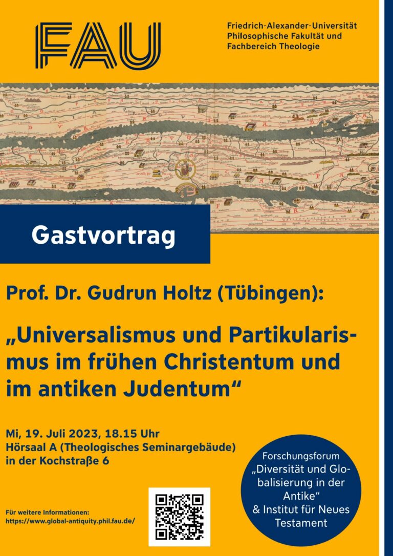 Einladung zum Gastvortrag von Prof. Dr. Gudrun Holtz