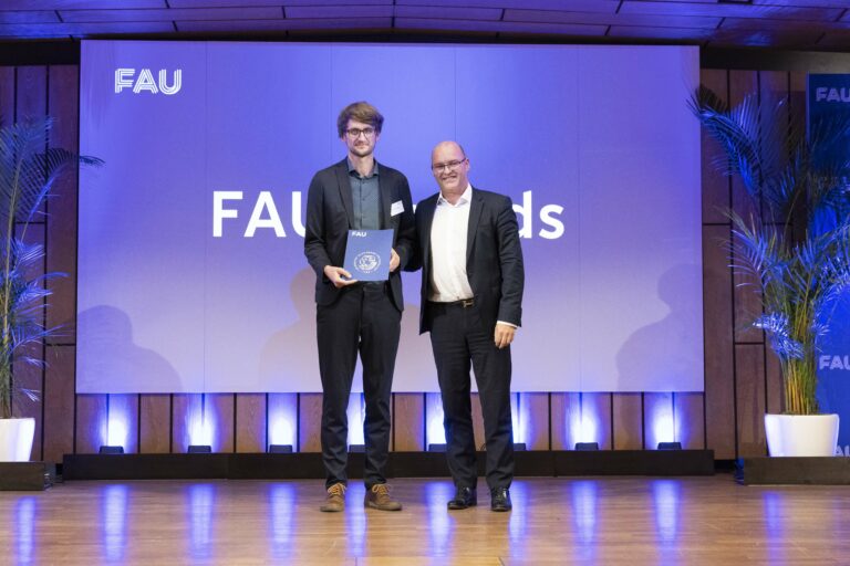 Habilitationspreis der FAU für Moritz Florin