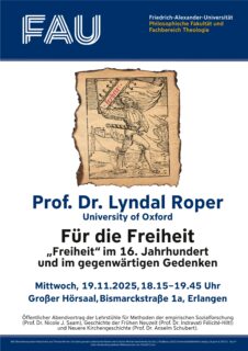 Zum Artikel "Einladung zum Öffentlichen Abendvortrag von Lyndal ROPER am 19.11.2025"