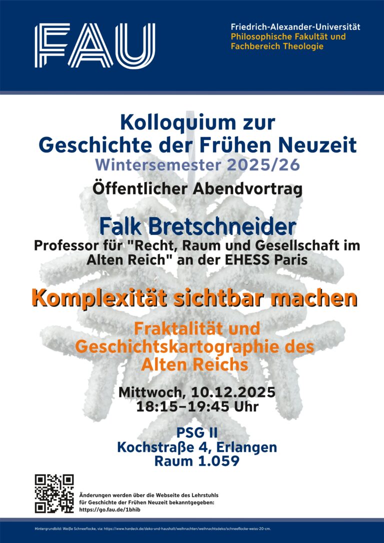 Einladung zum Gastvortrag von Falk BRETSCHNEIDER am 10.12.2025